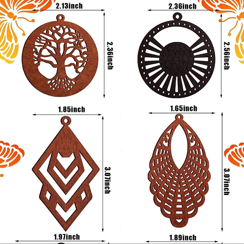 Boho Wooden Beautiful Earrings